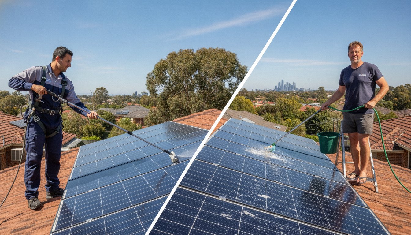 DIY vs Professional Solar Panel Cleaning: The Ultimate Melbourne Guide