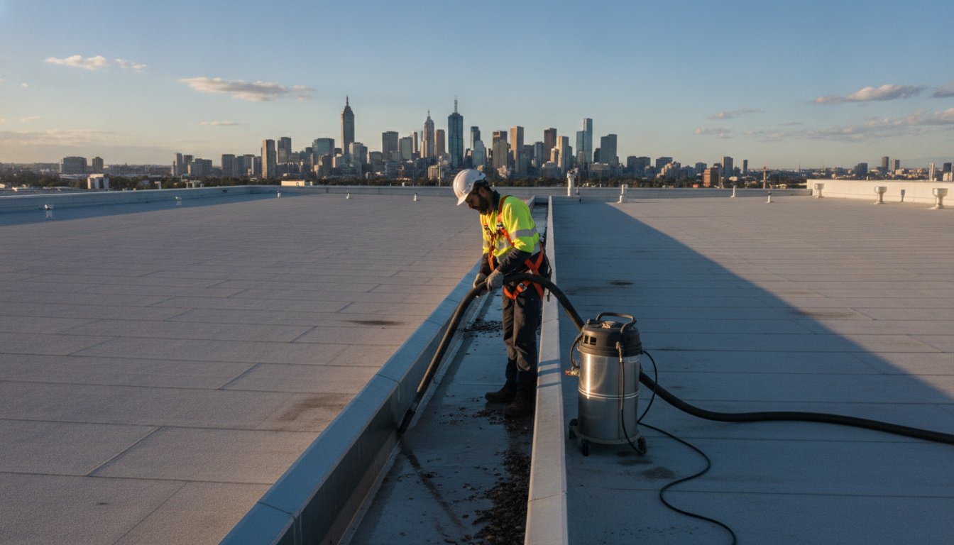 Commercial Gutter Cleaning Melbourne: 2026 Guide – Hero Image Commercial Gutter Cleaning Melbourne: 2026 Guide