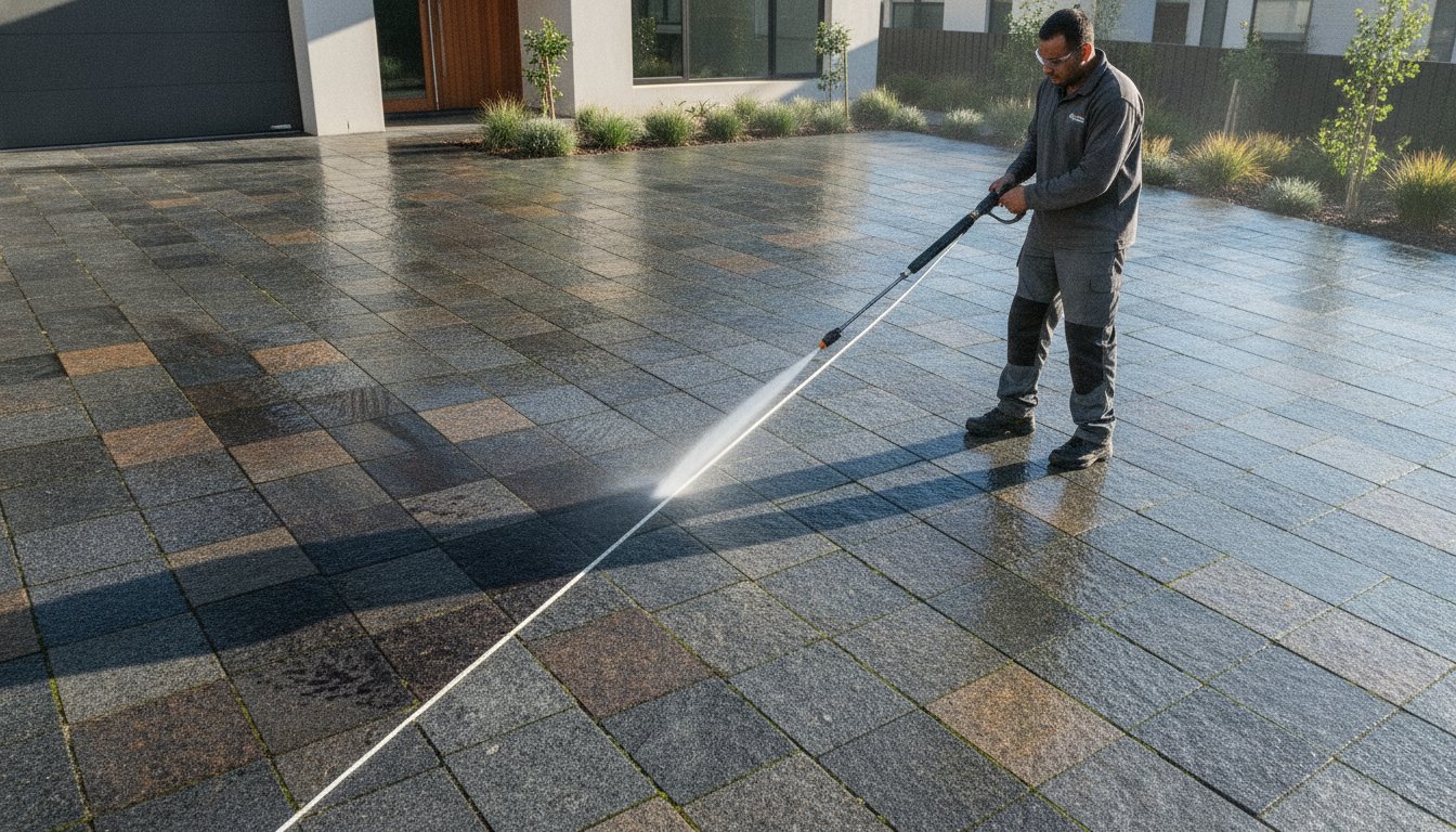 Driveway Pressure Cleaning Melbourne: The 2026 Homeowner’s Guide to Curb Appeal – Hero Image Driveway Pressure Cleaning Melbourne: The 2026 Homeowner’s Guide to Curb Appeal