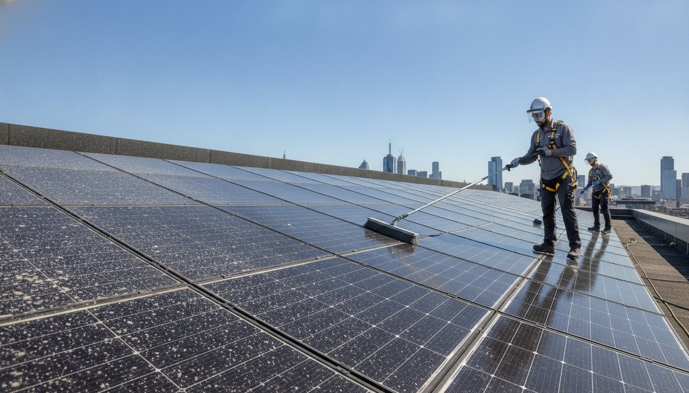 Strata Solar Panel Cleaning Melbourne: The 2026 Management Guide – Hero Image Strata Solar Panel Cleaning Melbourne: The 2026 Management Guide